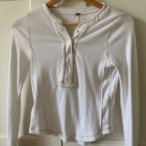 Ivory Solid Carly Henley from Free People